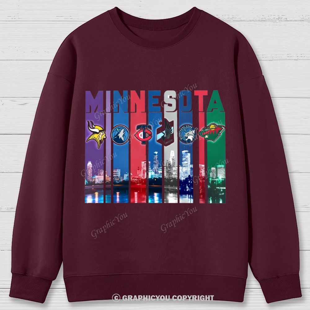 MINNESOTA unisex Cotton Sweatshirts