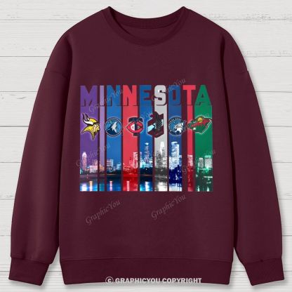 MINNESOTA unisex Cotton Sweatshirts