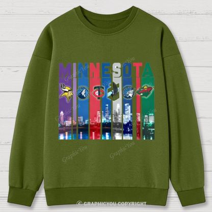 MINNESOTA unisex Cotton Sweatshirts