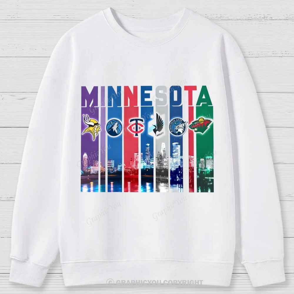 MINNESOTA unisex Cotton Sweatshirts