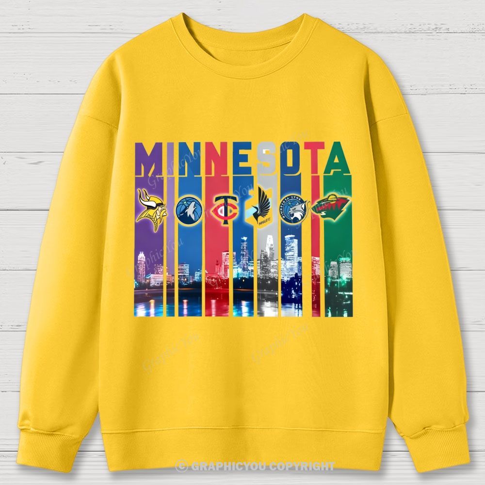 MINNESOTA unisex Cotton Sweatshirts