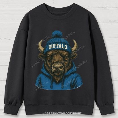 BUFFALO unisex Cotton Sweatshirts