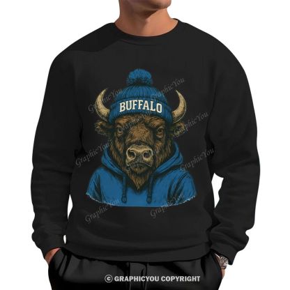 BUFFALO unisex Cotton Sweatshirts