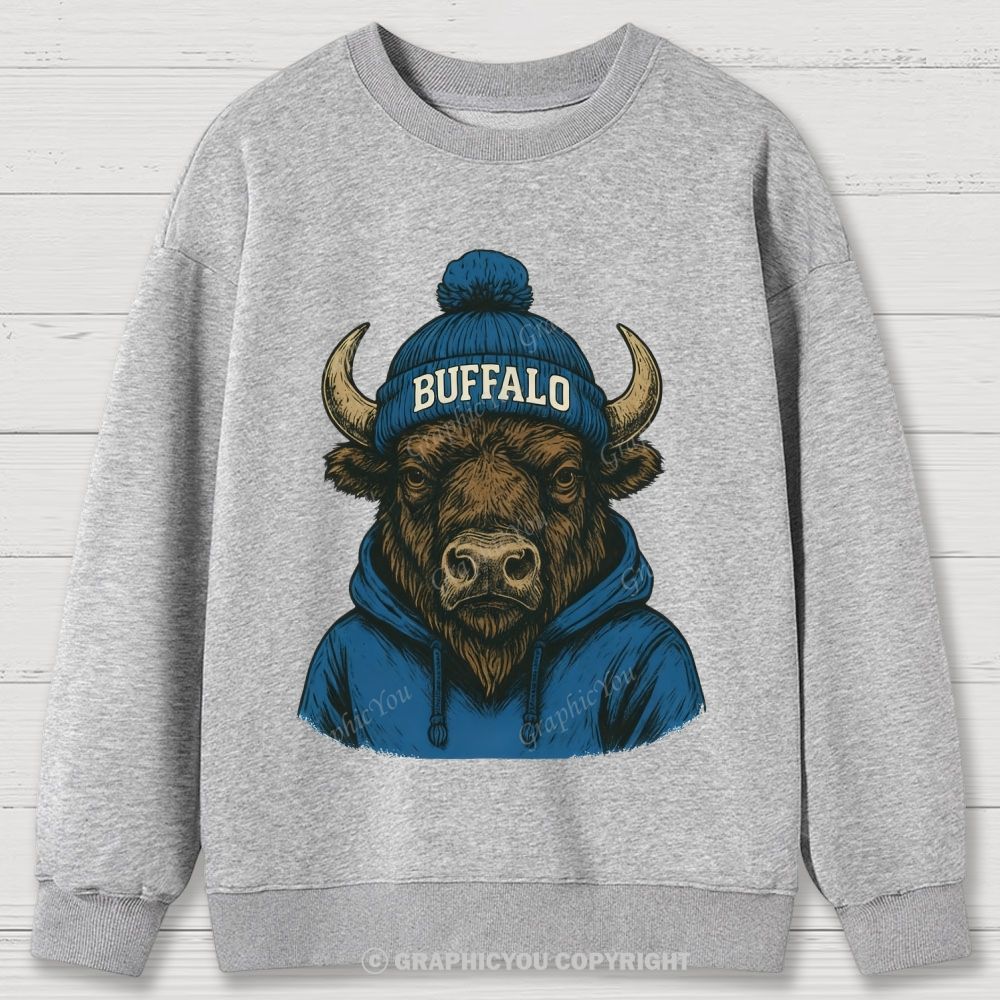 BUFFALO unisex Cotton Sweatshirts