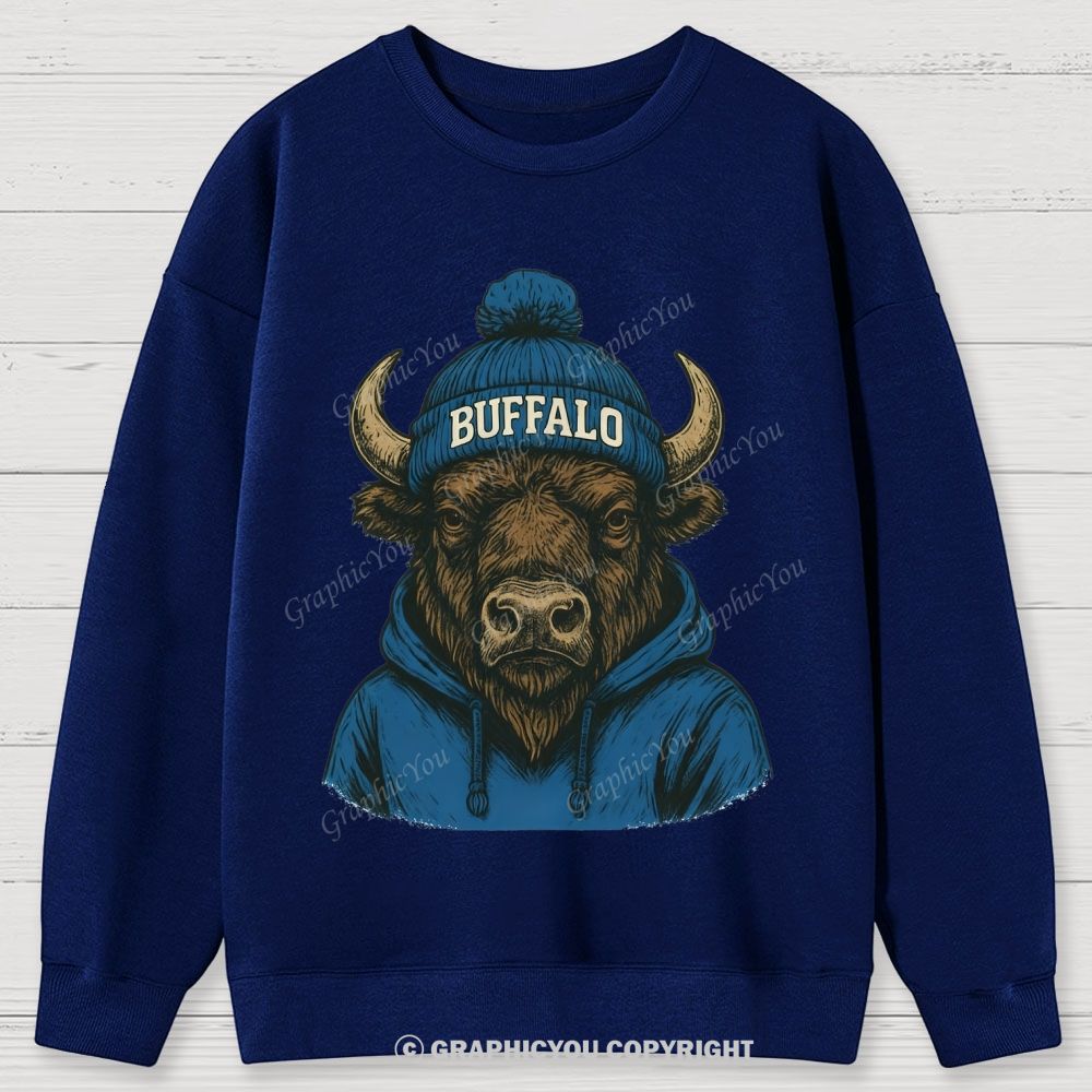BUFFALO unisex Cotton Sweatshirts
