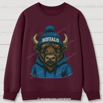 BUFFALO unisex Cotton Sweatshirts