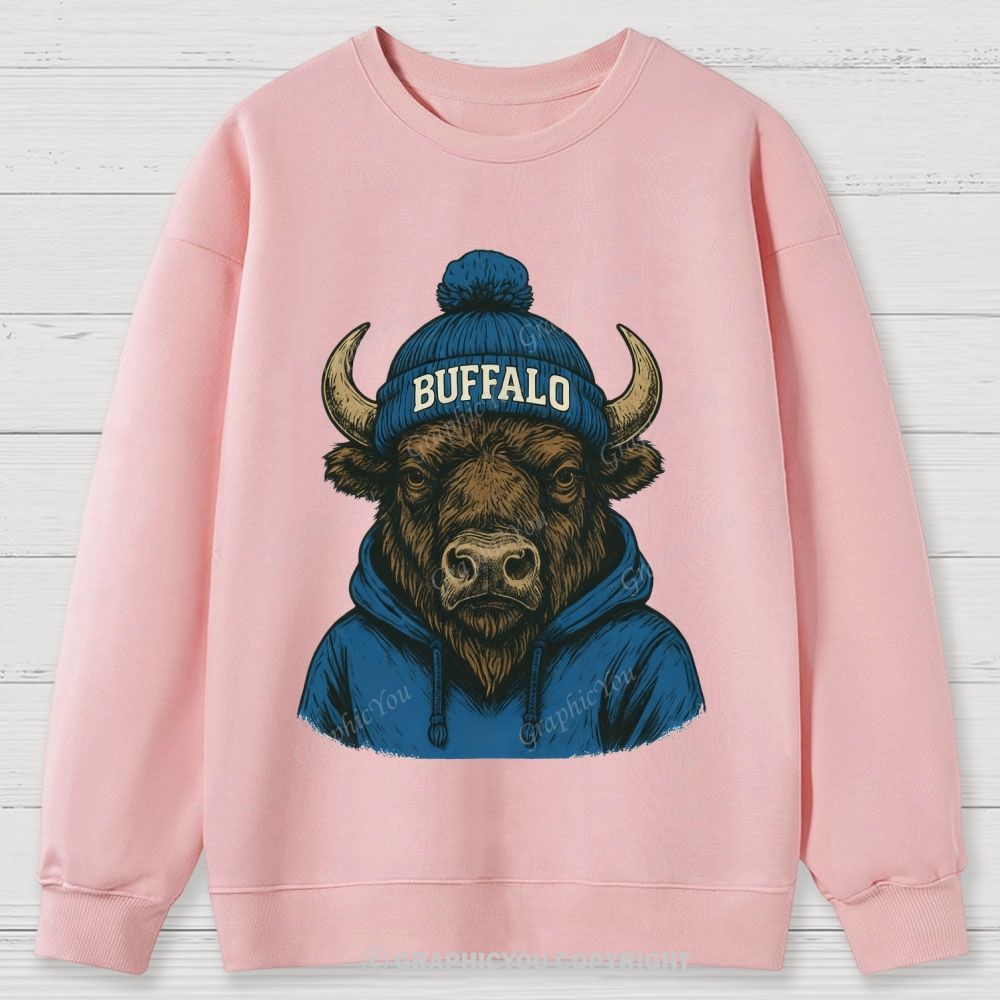 BUFFALO unisex Cotton Sweatshirts