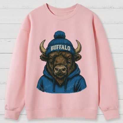 BUFFALO unisex Cotton Sweatshirts