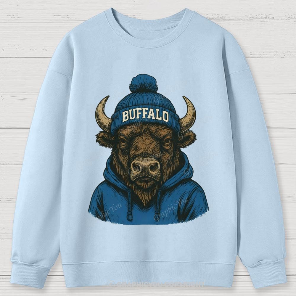 BUFFALO unisex Cotton Sweatshirts