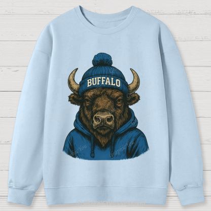 BUFFALO unisex Cotton Sweatshirts