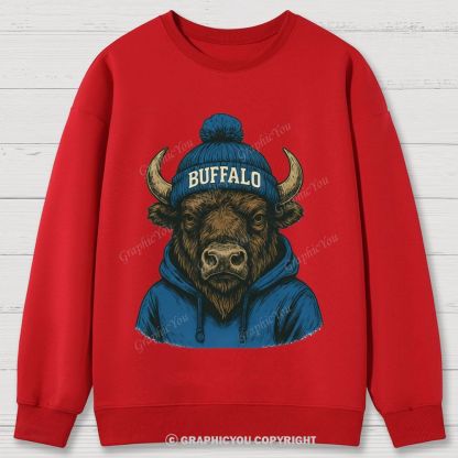 BUFFALO unisex Cotton Sweatshirts