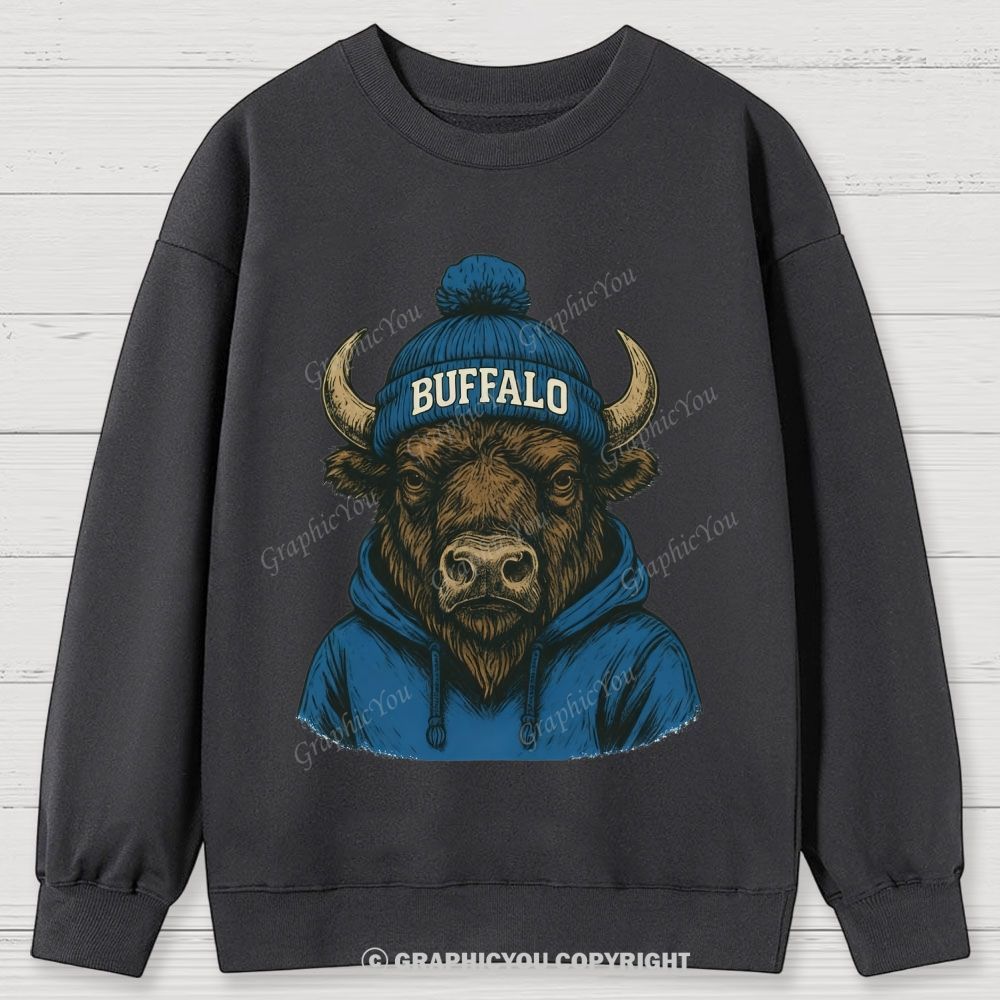 BUFFALO unisex Cotton Sweatshirts