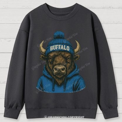 BUFFALO unisex Cotton Sweatshirts