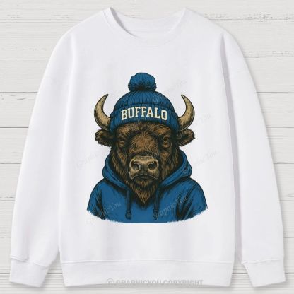 BUFFALO unisex Cotton Sweatshirts