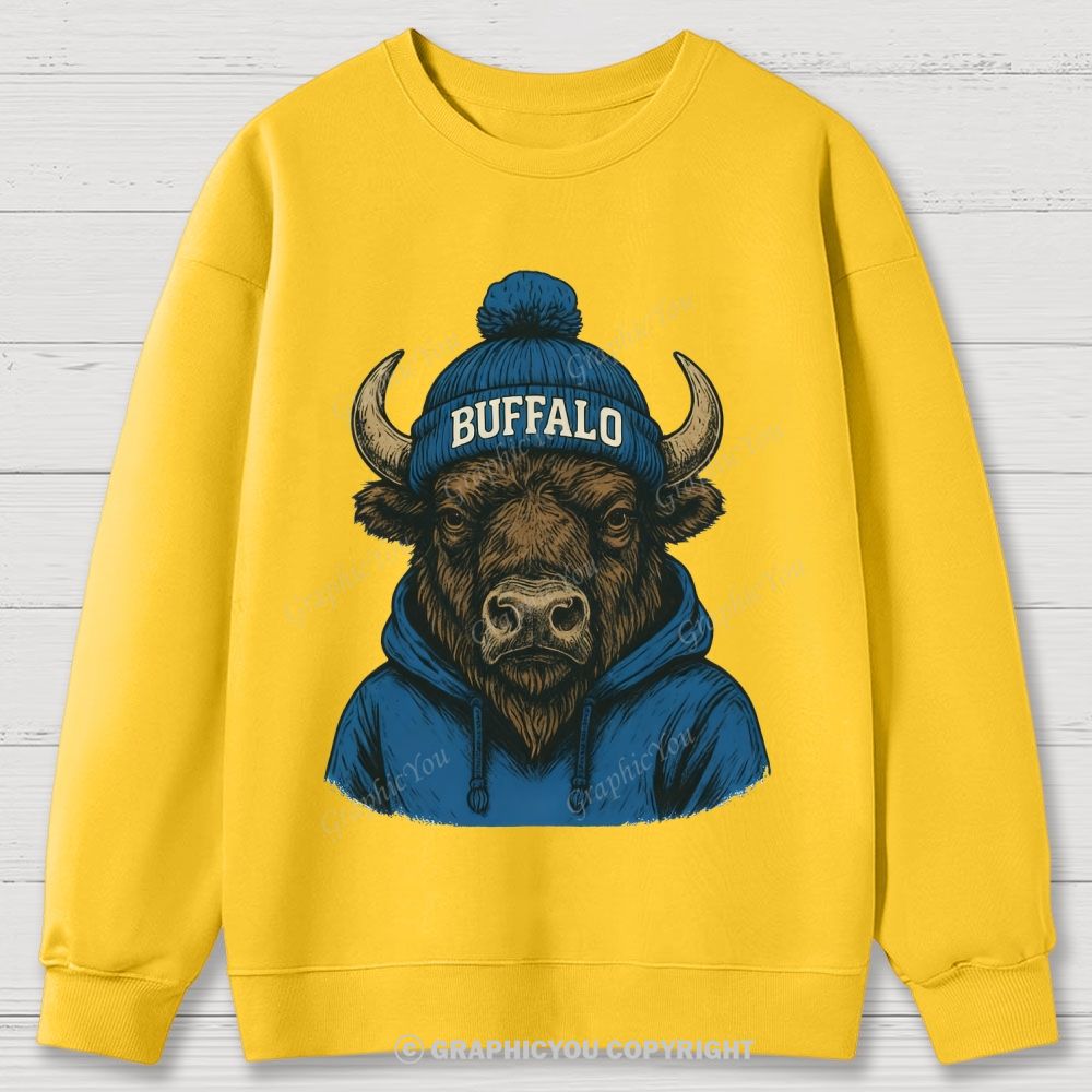 BUFFALO unisex Cotton Sweatshirts