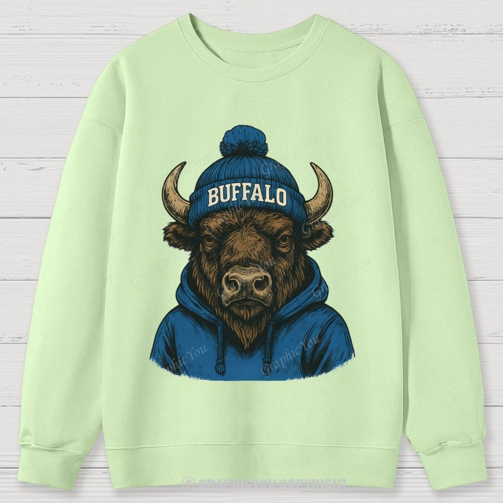 BUFFALO unisex Cotton Sweatshirts