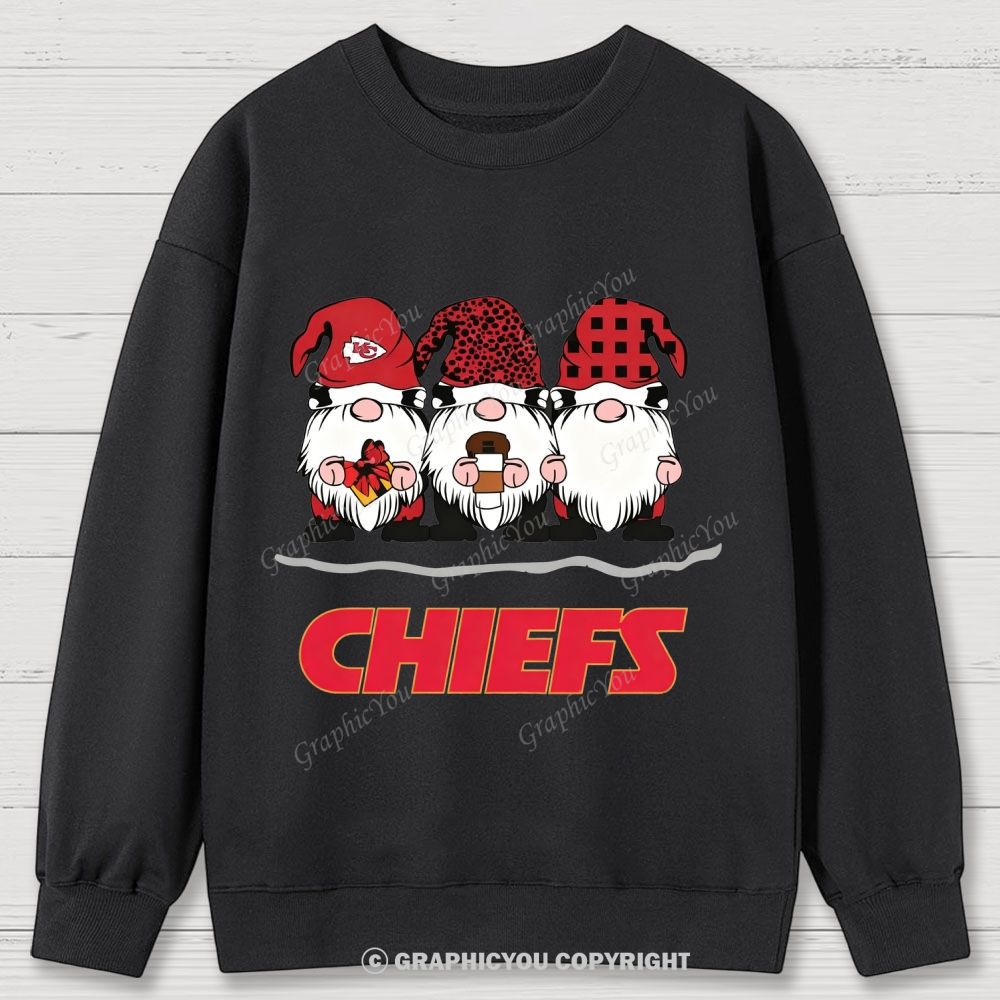 Kansas City Chiefs Christmas Graphic Cotton Sweatshirt