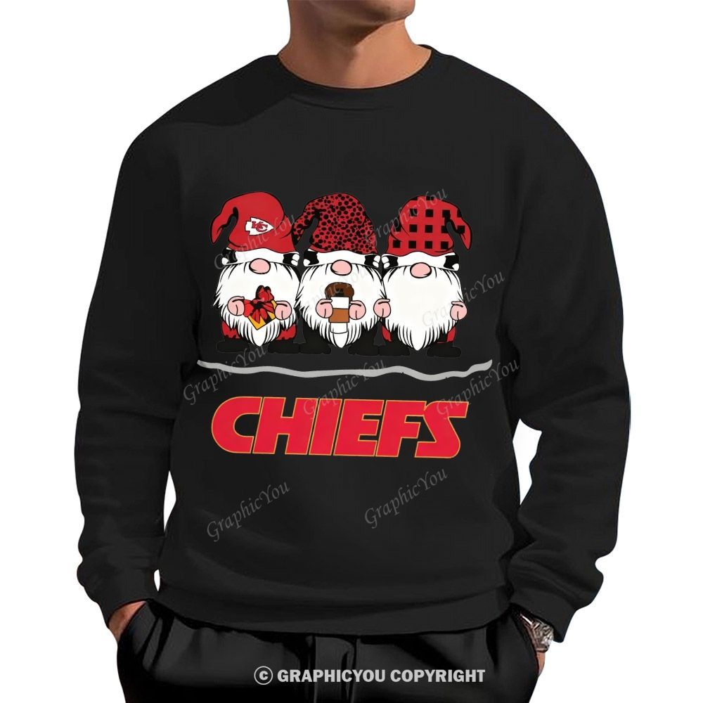 Kansas City Chiefs Christmas Graphic Cotton Sweatshirt