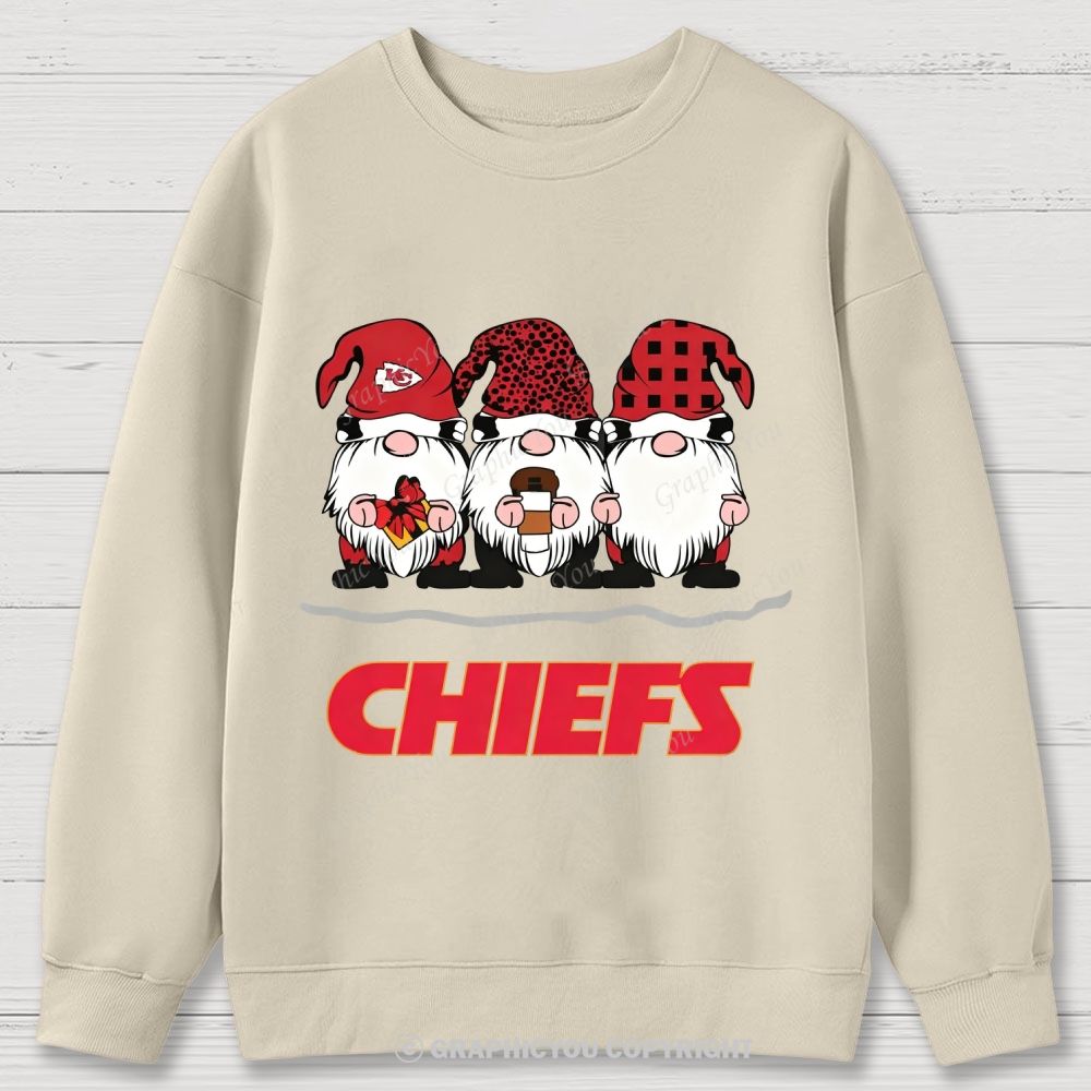 Kansas City Chiefs Christmas Graphic Cotton Sweatshirt