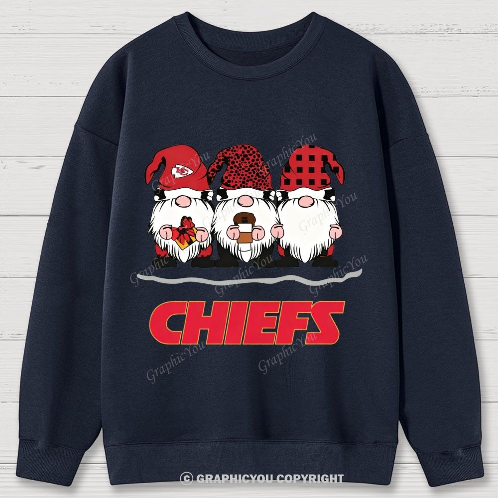 Kansas City Chiefs Christmas Graphic Cotton Sweatshirt