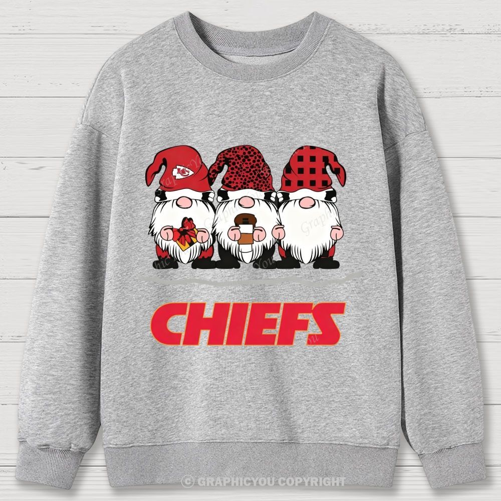 Kansas City Chiefs Christmas Graphic Cotton Sweatshirt