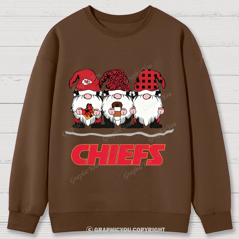Kansas City Chiefs Christmas Graphic Cotton Sweatshirt