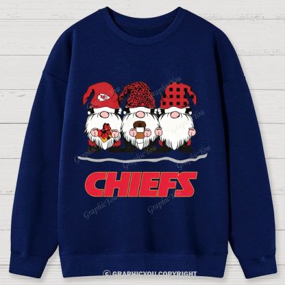 Kansas City Chiefs Christmas Graphic Cotton Sweatshirt