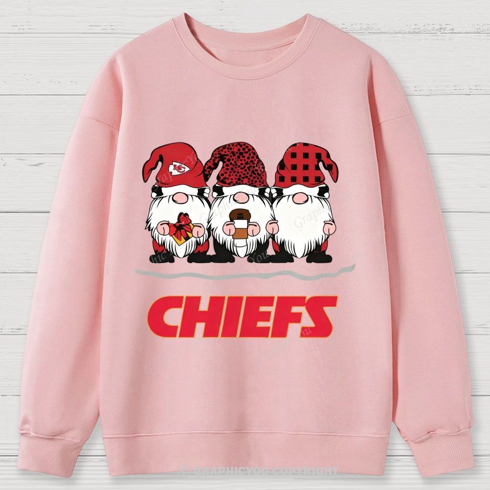 Kansas City Chiefs Christmas Graphic Cotton Sweatshirt