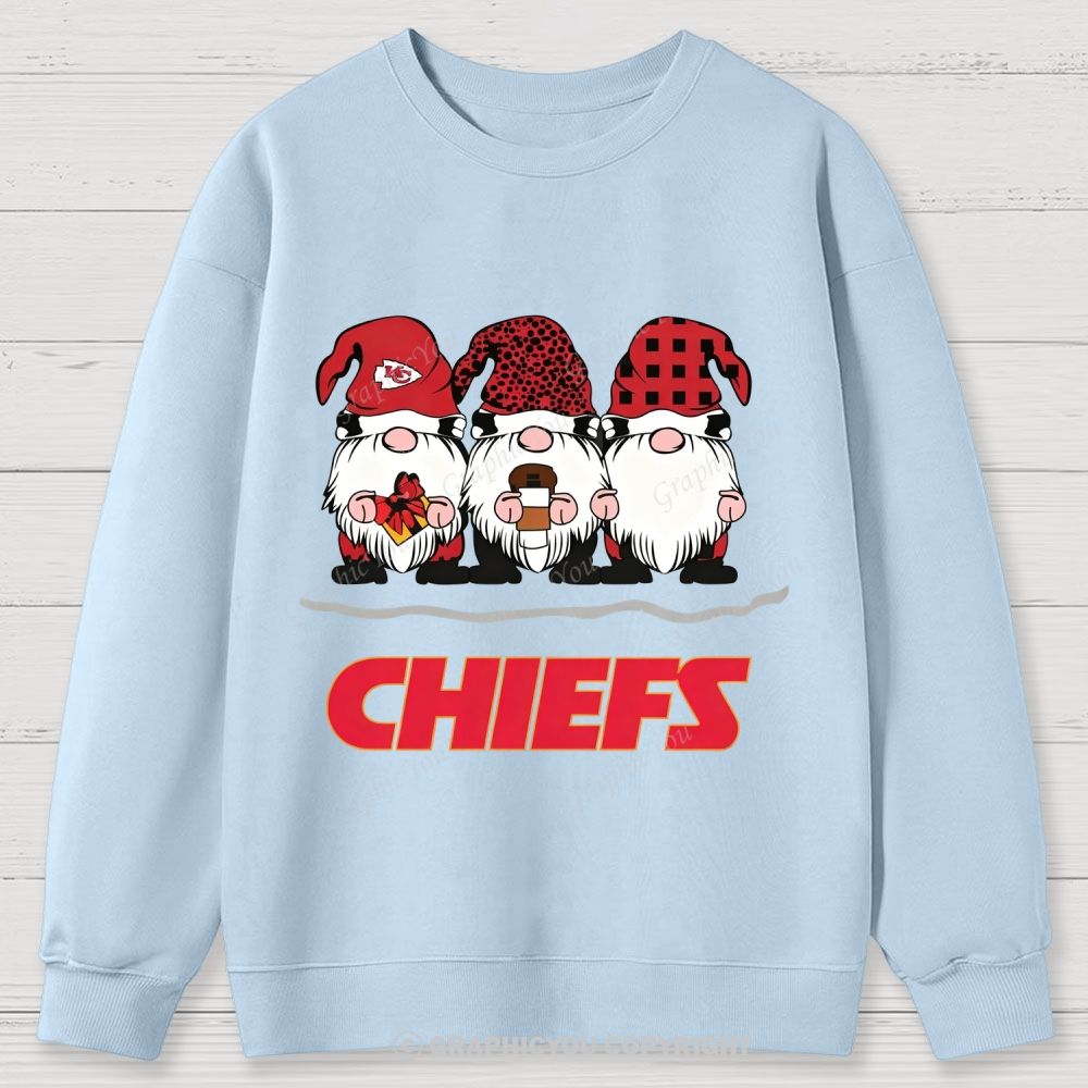 Kansas City Chiefs Christmas Graphic Cotton Sweatshirt