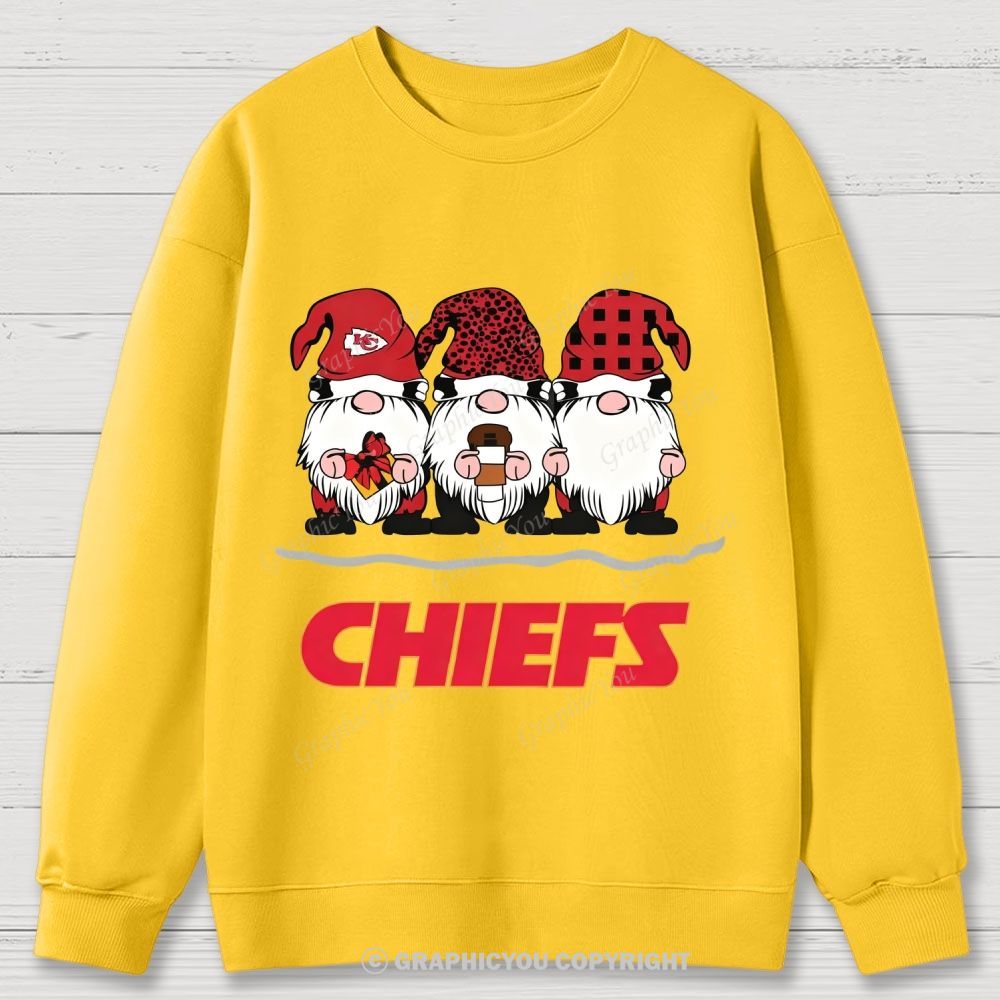 Kansas City Chiefs Christmas Graphic Cotton Sweatshirt