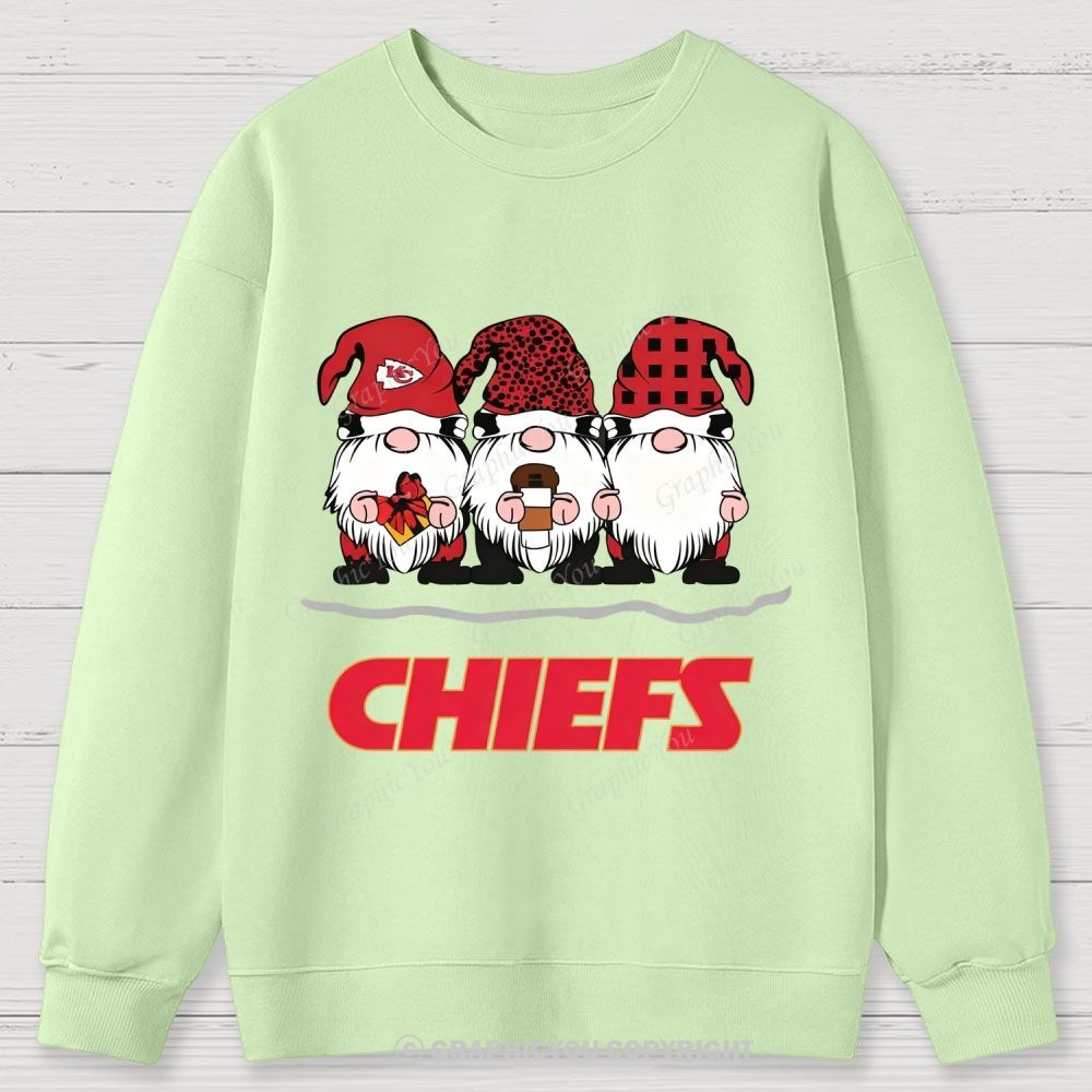 Kansas City Chiefs Christmas Graphic Cotton Sweatshirt