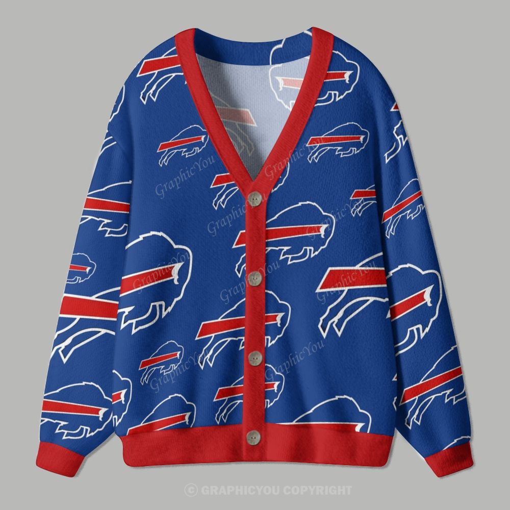 Buffalo Bills Cardigan Sweater Cardigan