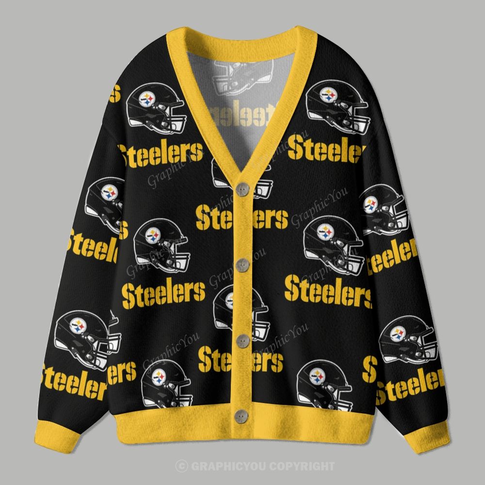 Pittsburgh Steelers Cardigan Sweater