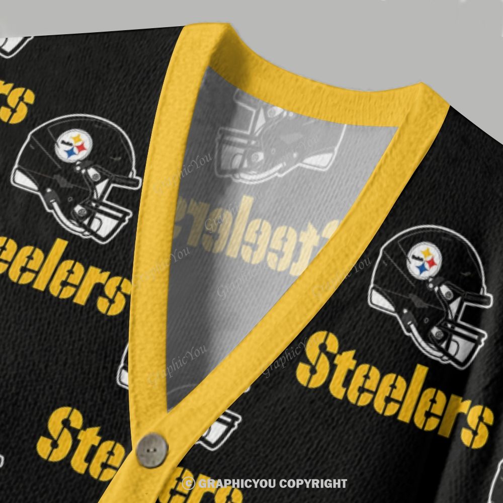 Pittsburgh Steelers Cardigan Sweater