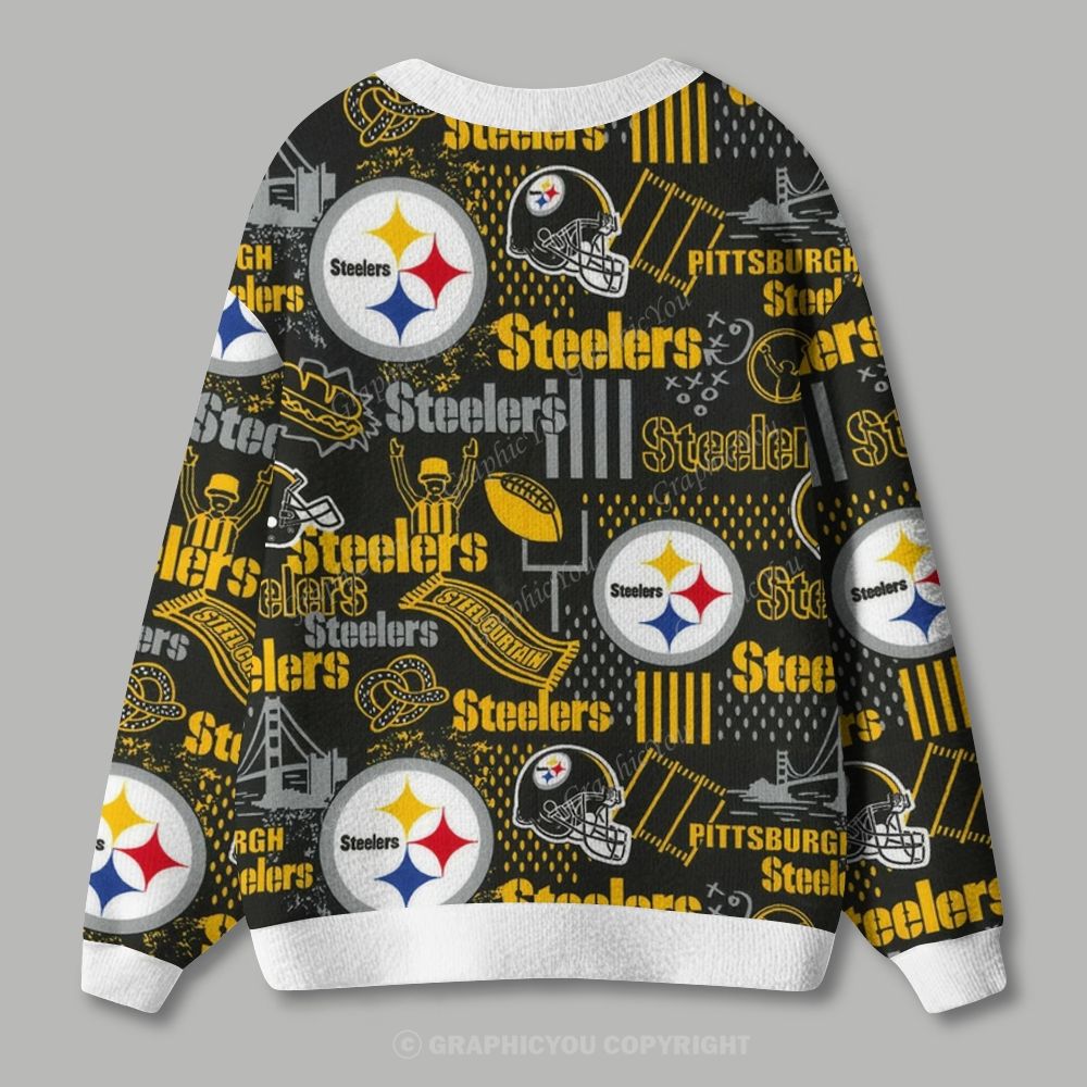 Pittsburgh Steelers Cardigan Sweater