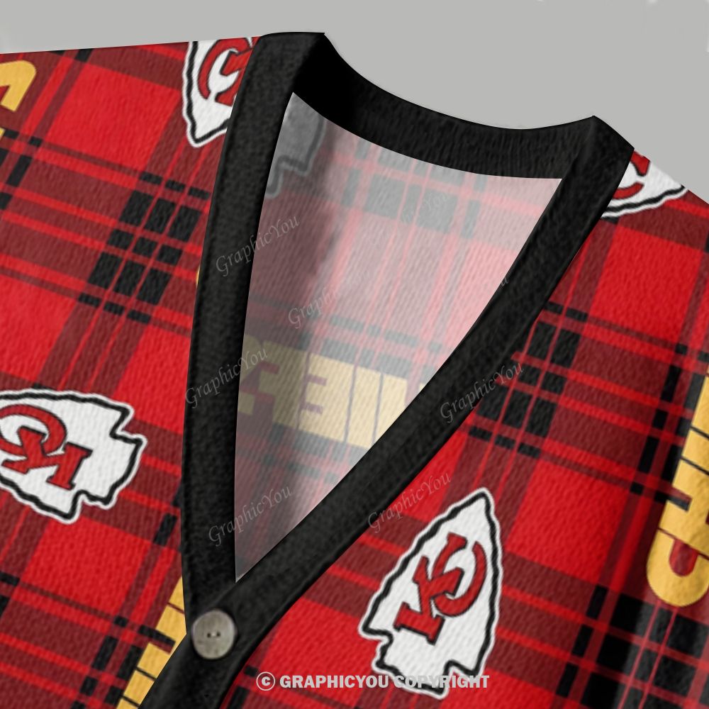 Kansas City Chiefs Cardigan Sweater
