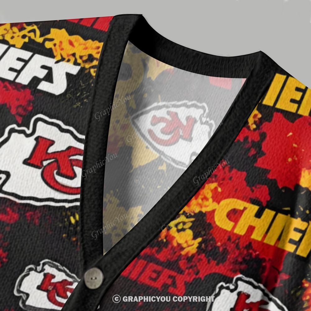 Kansas City Chiefs Cardigan Sweater