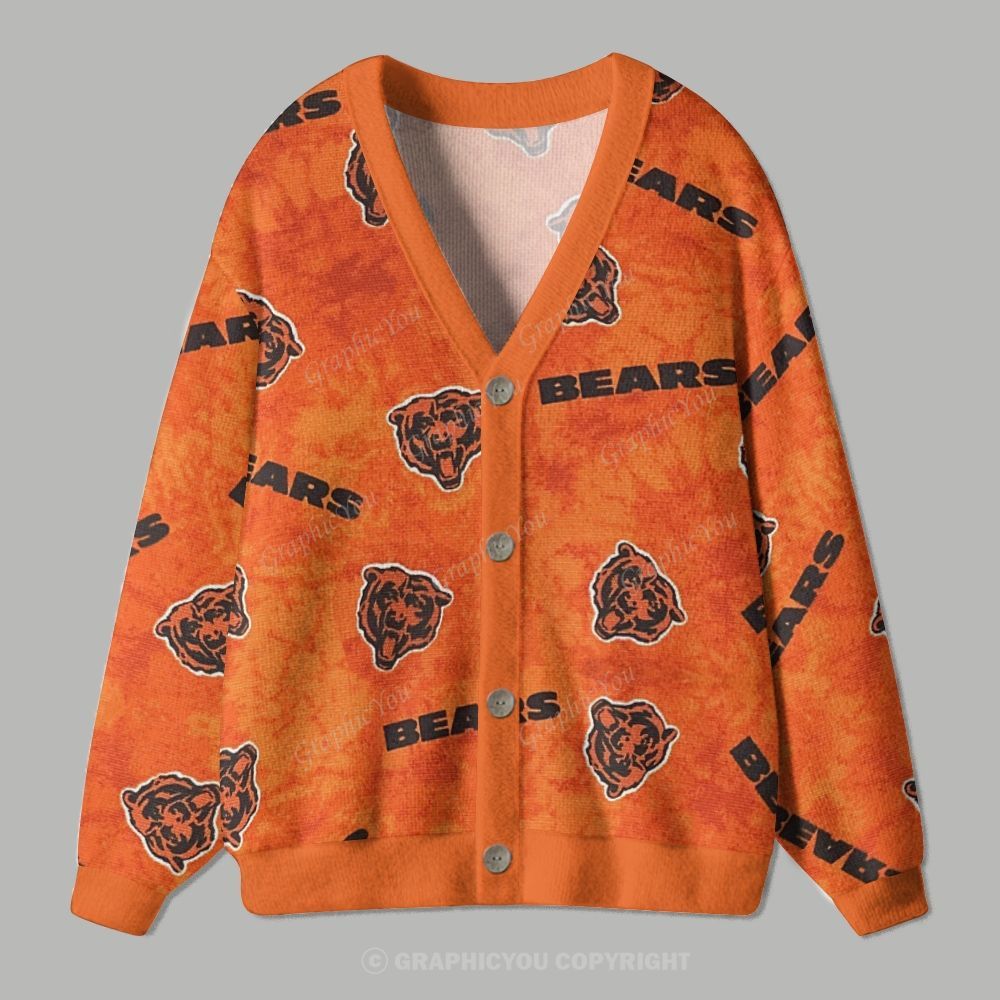 chicago bears Cardigan Sweater