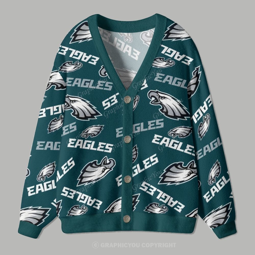Philadelphia Eagles Cardigan Sweater