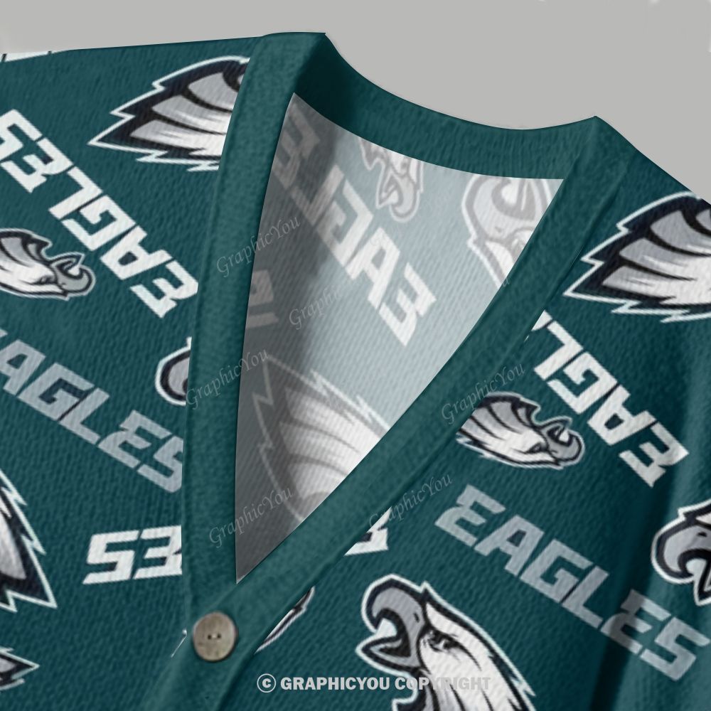 Philadelphia Eagles Cardigan Sweater