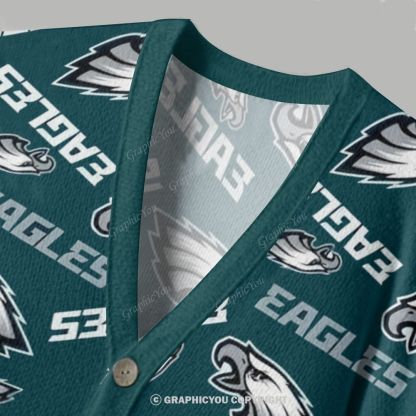 Philadelphia Eagles Cardigan Sweater