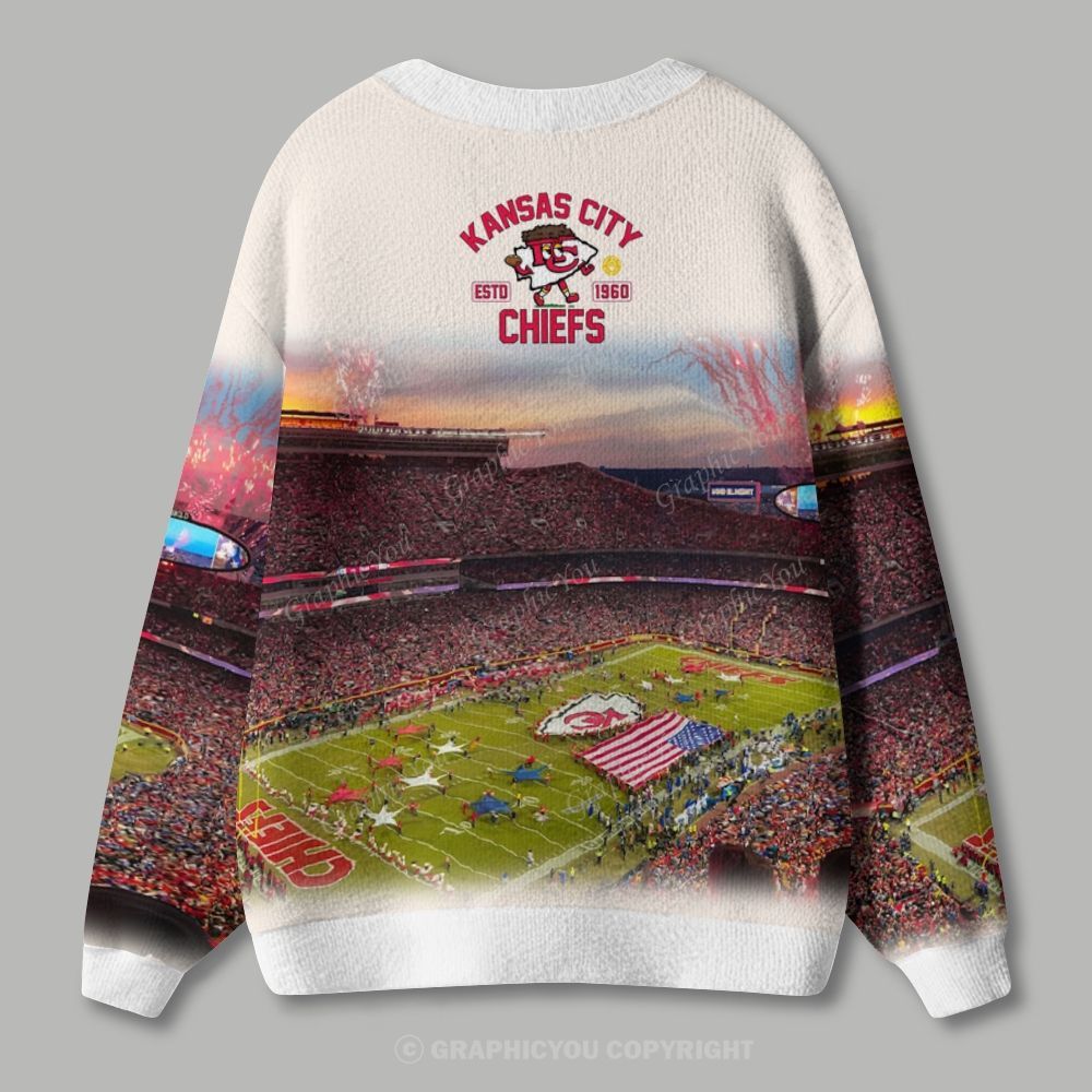 Kansas City Chiefs Ugly Cardigan Sweater