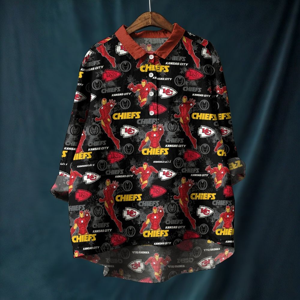 Kansas City Chiefs Printed Casual Long Sleeve Shirt