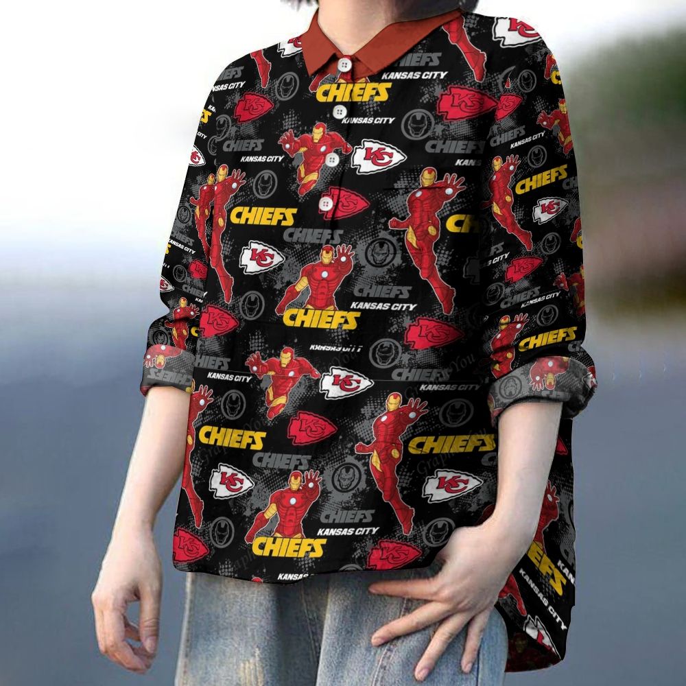 Kansas City Chiefs Printed Casual Long Sleeve Shirt