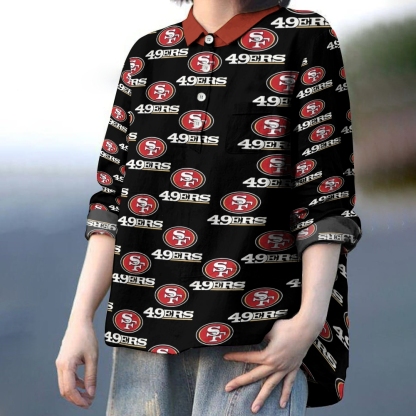 San Francisco 49ers Printed Casual Long Sleeve Shirt