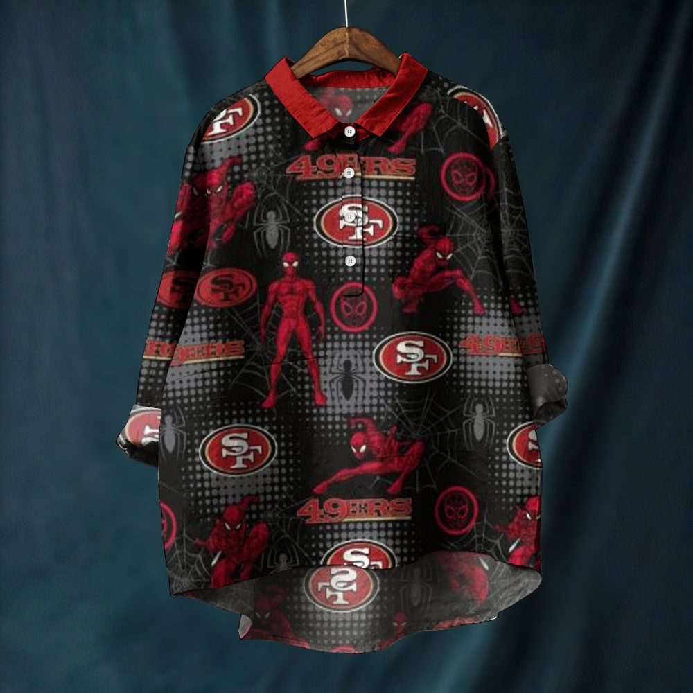 San Francisco 49ers Printed Casual Long Sleeve Shirt