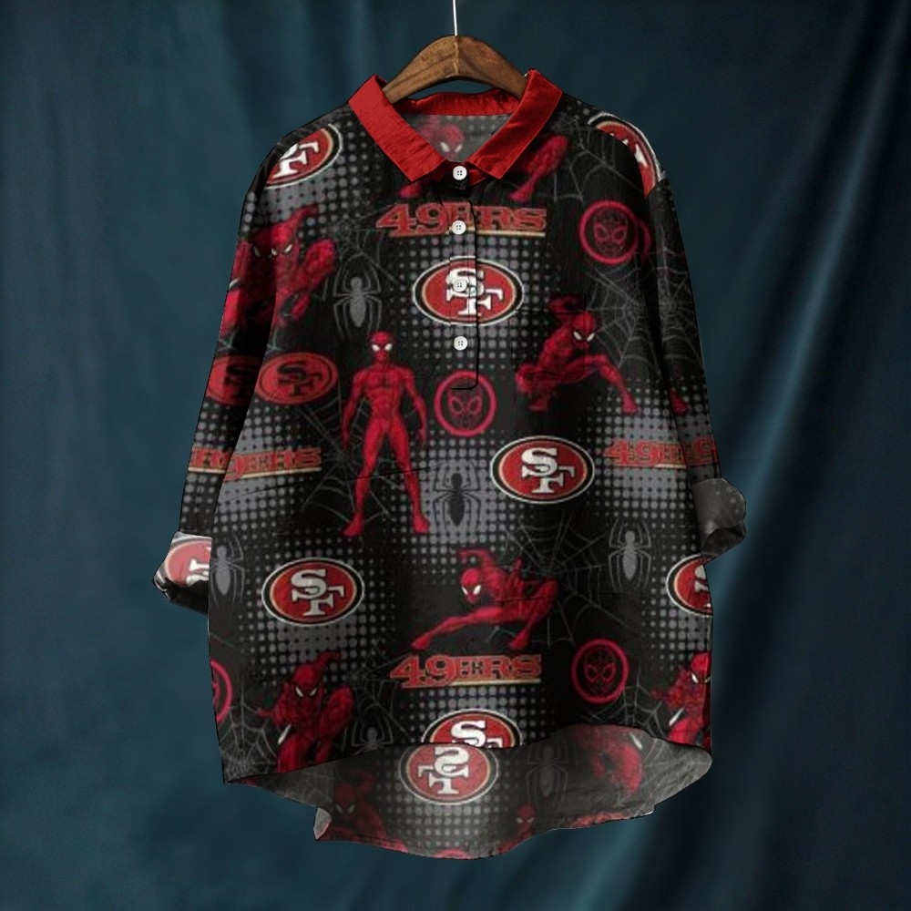 San Francisco 49ers Printed Casual Long Sleeve Shirt