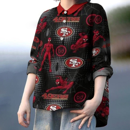 San Francisco 49ers Printed Casual Long Sleeve Shirt