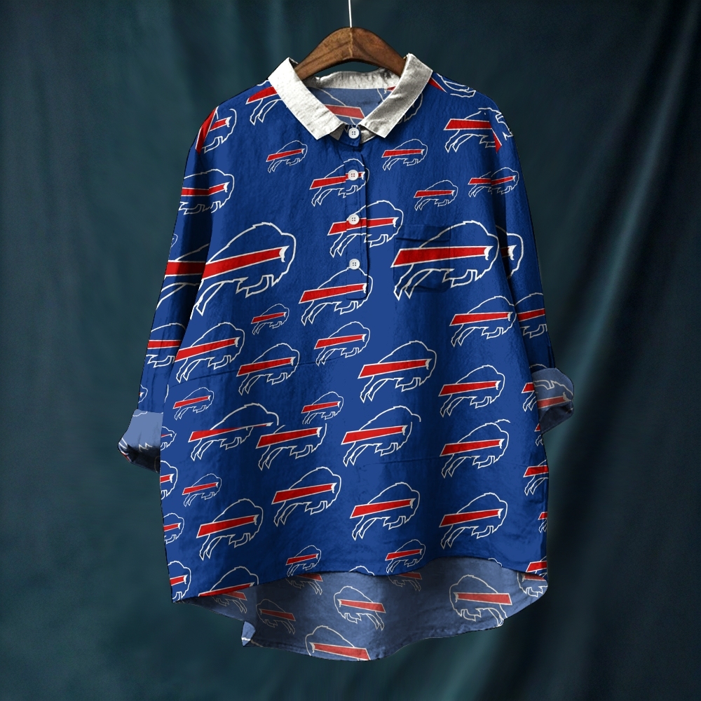 Buffalo Bills Printed Casual Long Sleeve Shirt