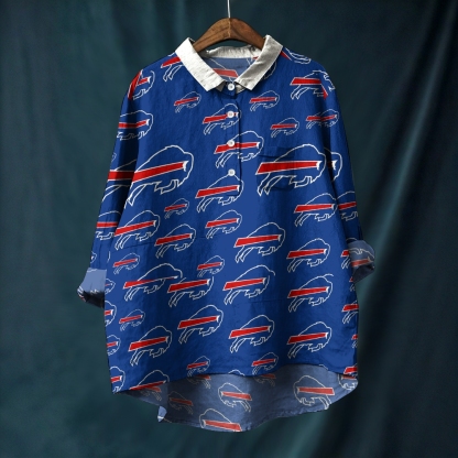 Buffalo Bills Printed Casual Long Sleeve Shirt